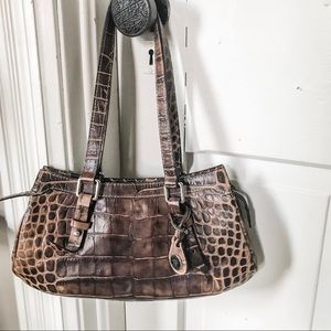 EUC! Authentic! D & B Croco Embossed Purse-J00942